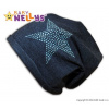 Bavlnená čiapočka Baby Nellys ® - Hviezda modrá Baby Nellys 8596309025711