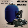 Aquashop Bazénová filtračná sada, laminátový filter a čerpadlo, 7 m3/hod, 400mm