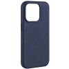 Kryt na mobil FIXED MagLeather s podporou MagSafe pre Apple iPhone 15 Pre modrý (FIXLM-1202-BL)
