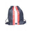 Striped gymnastics bag nautical/fiery red/white čierna | biela | šedá | červená | viacfarená One Size Urban Classics 4053838307069