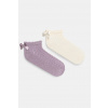Detské ponožky United Colors of Benetton 2-pak fialová farba, 6AO407042 6AO407042.G.Seasonal 35/38