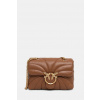 Kožená kabelka Pinko 100039.A1EX hnedá ONE SIZE