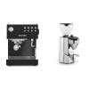 Ascaso Steel UNO, Black + Rocket Espresso SUPER FAUSTO, chrome