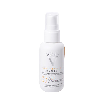 Vichy Capital Soleil UV-Age Daily tónovaný fluid SPF50+, 40 ml