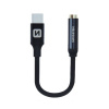 Swissten Audio Adaptér Textile Usb-C/Jack (Samice) 0,15 M Černý 73501301