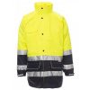 PAYPER SECURITY 000350-0093 / Reflexná zateplená parka 3v1 - yellow/navy blue XXL