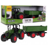 Ťahač s návesom - sada veľkých vozidiel v mierke 1:24, zelená farba