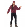 Kostým, maska - Pirate XL košeľa, pirát, karneval (Pirátska košeľa pirátska košeľa korsarz bordo xl)