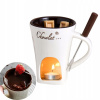 Hrnček na čokoládové fondue Hrnček na syrové fondue Hrnček na rozpúšťanie Dezert Cukrovinky biele