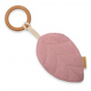 NEW BABY Hryzátko s listami pre deti New Baby Leaf Pink