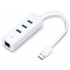 TP-LINK TP-Link UE330 - USB 3.0 3-portový hub & gigabitový ethernet adaptér 2 in 1 USB adaptér
