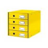 Leitz Box zásuvkový Click - Store 4 zásuvky žltý