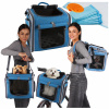 Prepravka pre psa Wobell modrá, sivá univerzálna 59 cm x 26 cm x 34 cm