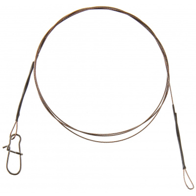 Cormoran 1×7 Wire Leader Loop and Snap Hook 50cm 12kg 2ks