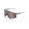 Okuliare 100% SPEEDCRAFT Soft Tact Stone Grey - HiPER Crimson Silver Mirror Lens