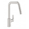 Grohe QuickFix Start Drezová batéria s výsuvnou spŕškou, supersteel 30631DC0-GR