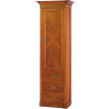 Skříň úzká, 3x zásuvky dole, horní dvířka s výplní 02x012, ořech antik