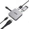 Acer 4in1 Type C dongle: 1x HDMI (až 4K@30Hz), 2x USB3.2 (5Gbps Data Transfer), 1x USB-C (Power Delivery max. 100W) HP.DSCAB.014