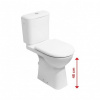 Jika Deep - set WC kombi misa bezbariérová, zadný odpad + nádžka s bočným napúšťaním a sedátkom, biela