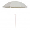 zahrada-XL Záhradný slnečník, oceľová tyč 180 cm, pieskový 47798