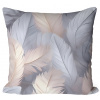 Soovi Home Obliečka na vankúš Feather Mist – pierka v ružovomodrých tónoch, nežný dizajn Veľkosť: 40x40 mikrovlákno