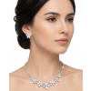 B-TOP Luxusný svadobný set náhrdelník a náušnice