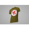 GG-God.sk Tričko Beast Pánske Farba: Zelená (Khaki), Veľkosť: XS, Grafika: Vpredu (Front)