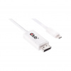 CLUB3D CAC-1517 káblová redukcia USB Type C Biela (CAC-1517)