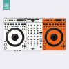 Doto Design Skin DDJ-GRV6 OW Orange-White