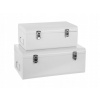 Atmosphera for Kids Kovové boxy biele 2 ks 28 x 47 x 19 cm