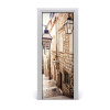 Fototapeta samolepiace dvere ulice staré mesto 75x205