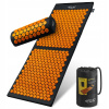 Akupresúrny set 4FIZJO čierno-oranžová podložka + vankúš
