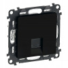 Sieťová zásuvka na stenu Legrand čierna
