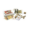 Päť hier v jednom – mikádo, šach, karty, domino, Backgammon
