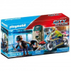 Playmobil: Mestský zhon - Policajná motorka: Prenasledovanie zlodeja peňazí (70572)