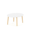 Konferenčný stolík ROOT okrúhly, d=90/v=47,7cm, biely - 1 kus - 1 KS - Interier Říčany - 90 cm - Biela - Alfa Root - 47.7 cm - 90 cm INTERIER-RICANY