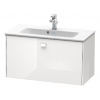 Duravit Brioso - Umývadlová skrinka Compact, 44x82x39 cm, 1 zásuvka, lesklá biela BR401102222