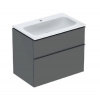 Geberit iCon - Skrinka s umývadlom, 8x5x6 cm, 2 zásuvky, KeraTect, lávová 502.332.JK.1