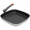 Grilovacia panvica s nepriľnavým povrchom a skladacou rukoväťou PIARDI HOME GRILL 28 x 28 cm