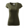 MALFINI PURE 122 / Tričko, dámske - military 2XL