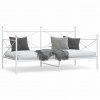zahrada-XL Denná posteľ bez matraca Biela 107x203 cm Oceľ 4104685