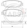 Sada brzdových platničiek kotúčovej brzdy A.B.S. ALL BRAKE SYSTEMS BV. 36922