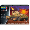 Revell sWS mit Flak-Aufbau als Sfl. mit 3,7cm Flak 43 Model Set tank 1:72, 252 dielov (REVELL sWS with FLAK 43 and Sd.Ah. 580 AMIMO TRAILER 1:72, 14,8x5,3cm, LEVEL 4, Model No.: 03293)