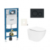 Závesný WC set Geberit do ľahkých stien / predstenová + WC SAT SIKOGESTOR67S20BL