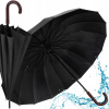 Dáždniky - Automatický dáždnik, dlhý, xl esperanza čierny (Skladací dáždnik)
