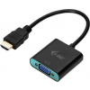 i-tec HDMI na D-SUB (VGA) kabelový adaptér/ 1920×1080/ černý HDMI2VGAADA