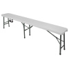 Lavice cateringová, skládaná 1820x250x435 mm | STALGAST, 950120 bílý;šedý