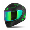Prilba Integral GT 2.1 Flash, CASSIDA (čierna matná/zelená fluo/tmavo šedá) plexi s prípravou pre Pinlock 2026 XL (61 až 62 cm)