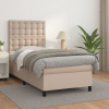 Box spring postel s matrací cappuccino 90x190 cm umělá kůže 3142820