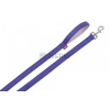 Nobby Krátke nylónové vodítko Soft Grip pre psa M-L fialové 120cm/20mm